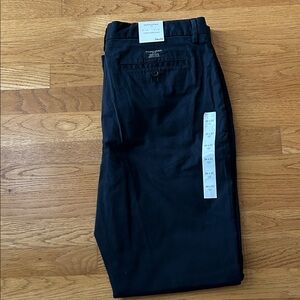 NWT Banana Republic Men's Dark Navy Blue STRETCH Lived-In SLIM Chinos Pant 34x32
